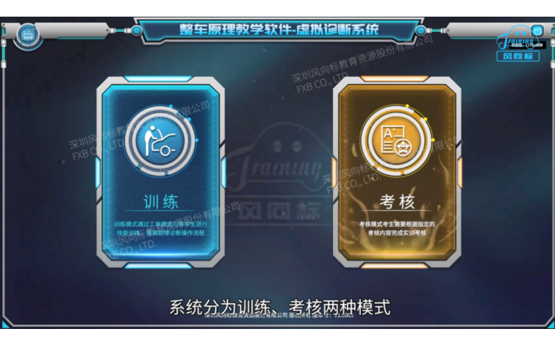 整車故障診斷虛擬仿真系統（東風天錦）